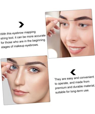 Baluue 1box Black Brow Mapping Wire Ruler Makeup Tool Eyebrow Drawing Auxiliary Tool Wire Ink 6x4.5cm Black - Buy Online on GoSupps.com