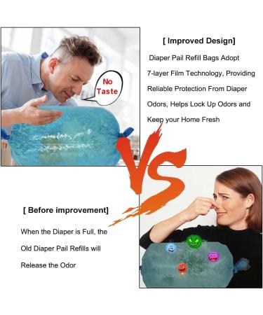 Diaper Pail Refill Bags | Enhanced Odor Control | 1120 Count 4 Pack | Compatible with Diaper Pails | Long Lasting Supply for 4-6 Months - Buy Online on GoSupps.com