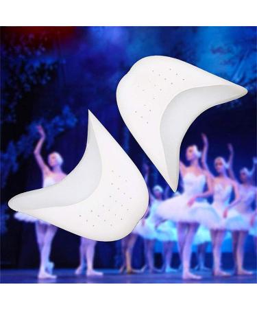 Jpyh Toe Protection Silicone Pads - Soft Anterior Foot Covers for Ballet Shoes | 3 Pairs - Unisex White Toe Support - Buy Online on GoSupps.com