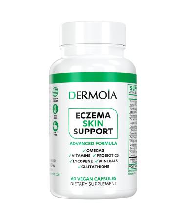 Eczema Supplements - Formulated Dyshidrotic Eczema Pills for Adults - Providing Eczema Relief Targeting the Intervention of Eczema Irritated Dry Skin and Enhanced with Psoriasis Supplements 60 Count (Pack of 1)