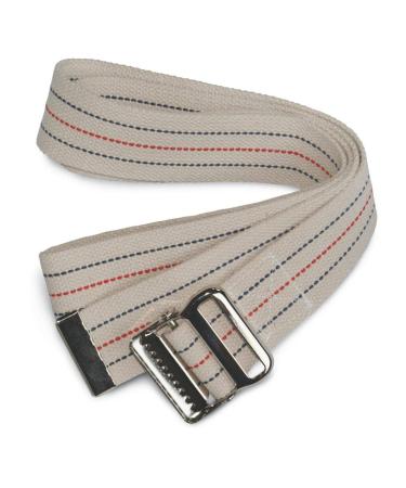 80317 Gait Belt with Metal Buckle 2" Width 60" Length 1 Stripe