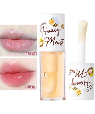  LINGJIONG Long Lasting Moisturizing Lip Oil Clear Lip Oil for Dry Lips - Buy Online on GoSupps.com