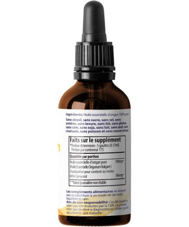 Zane Hellas 100% huile d'origan non dilu e.Huile Essentielle Grecque Pure d'Origan.86% Min Carvacrol.164 mg de carvacrol par portion.Probablement la meilleure huile d'origan au monde.1 oz-30ml - Buy Online on GoSupps.com