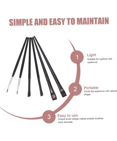 Ipetboom 6pcs Eyeliner Makeup Brush Eye Pencil Brush Eye Shadow Applicators Eyeliner Brush Eyes Eyebrow Brush - Buy Online on GoSupps.com