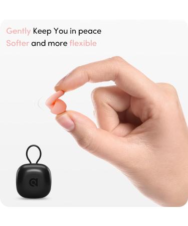 Audree Soft Ear Plugs for Noise Reduction | Reusable & Flexible Earplugs for Sleep, Travel, Study | 28dB Noise Cancelling | 8 Silicone Ear Tips | Pink - Buy Online on GoSupps.com