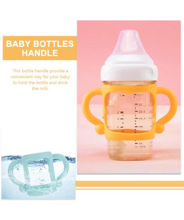 Subsofan 4-Piece Silicone Baby Bottle Covers & Suction Handles - Perfect for Newborns - Buy Online on GoSupps.com