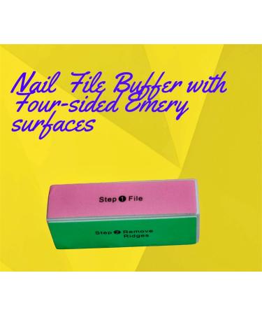 Emery Sponge 4-Way Nail Buffer - Professional Quality Nail Care Tool | Fast International Shipping - Buy Online on GoSupps.com
