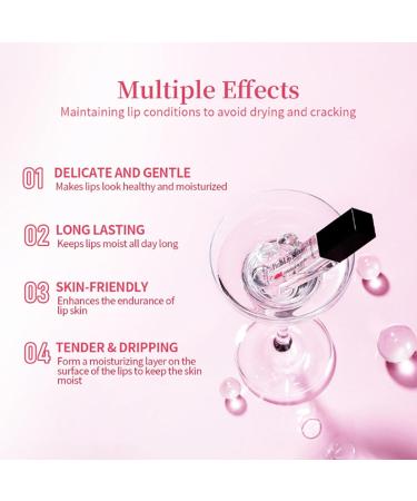 Color Changing Lip Gloss - Pink Magic Mood Lipstick | Hydrating Lip Glow Oil & Tint for Women & Girls | Non-Greasy Transparent Plumping Lip Serum - Buy Online on GoSupps.com