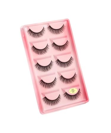 UAMOU Mink Eyelashes 10/50/100 Boxes Wispy 3D Mink Lashes Makeup Natural Long Volume False Eyelashes Bulk Faux Cils Custom Cheerfully (Color : 5 Pairs X05CS Size : 50 Boxes)