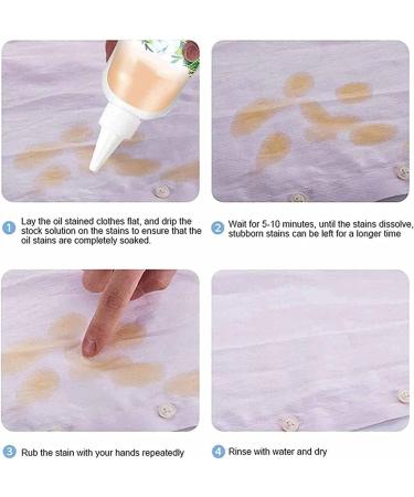 Garment Stubborn Stain Cleaner Stain Remover for Clothes Fabric Stain Remover Quick Remove Oil Stains Coffee Juice Blood Etc (2 Pcs) - Buy Online on GoSupps.com