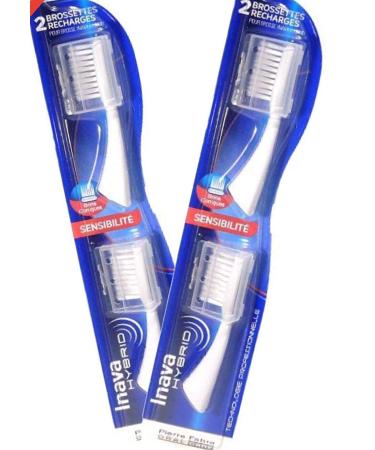 Inava Inava Hybrid Refills for SENSIBILite Tapered Bristles Soft 2 x 2 Refills (4 Pack)
