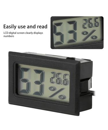 Hygrometer Humidity Meter - Easy to Use Indoor Probe Device (Black) | International Shipping Available - Buy Online on GoSupps.com
