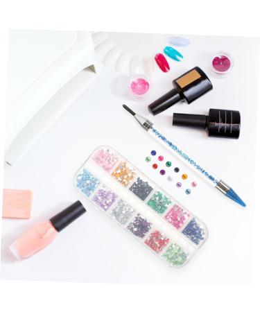 Healeved 1 Set Dotting Tools Gem Beads Jewelry Kits Gemstone Beads Crystal Ab Rhinestones Crystal Rhinestones Colorful Rhinestones Rhinestone for Nails Blue Suit Drilling Pen Manual - Buy Online on GoSupps.com