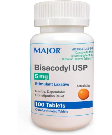 Major Bisacodyl Enteric Coated Tablets 5mg - 300 Tablets (3 Pack) - Buy Online on GoSupps.com