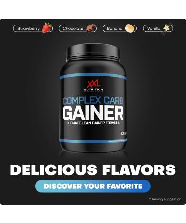  XXL Nutrition XXL Nutrition - Complex Carb Gainer - Protein Powder 38.9g of Protein - Vanilla - 2500 Grams - Buy Online on GoSupps.com