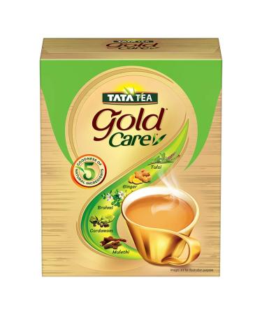 Tata Tea Gold Care riche en saveur bont d'Elaichi Gingembre Tulsi Brahmi et Mulethi Th noir 250 g 250 g (Pack of 1)