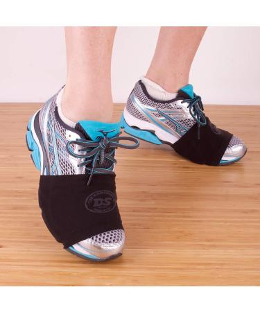The DANCESOCKS 100% USA Made Over Sneaker Dance Socks for Smooth Floors - 4 Pack in Black - Buy Online on GoSupps.com