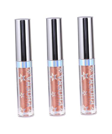 Angoily 3pcs Eyeshadow Shimmer Eye Shadow Glitter Eyeliner Glitter Liquid Eyeliners Glow Women Makeup Shine