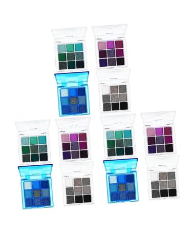 Healvian 12 Pcs Eye Shadow Palette Eyeshadow Palette Colorful 36 Colour Eyeshadow Palette Eye Makeup Plastic 1 count (Pack of 1) Multix3pcs