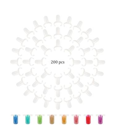 Uerry 200 Pcs Artificial Nail Tips & Rings - Perfect for Nail Studios Training & Personal Collections - Buy Online on GoSupps.com