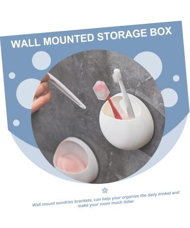Buy Subsofan Wall-Mounted Storage Box | Floating Remote Control Holder & Makeup Organizer | Small 10.5x10.5x6cm | Perfect for Cotton Pads & Office Supplies | International Shipping Available - Buy Online on GoSupps.com