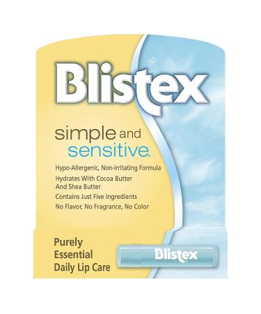 Blistex Simple & Sensitive Lip Moisturizer 0.15 oz (Pack of 5) - Buy Online on GoSupps.com