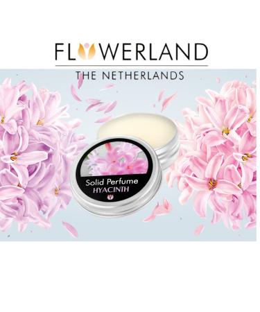 Flowerland Solid Perfume - Portable Pocket Balm Perfume Perfect for Travel Use - Natural Fragrance Parfum for Men and Women - Natural & Vegan - Hyacinth (30ml) - Buy Online on GoSupps.com