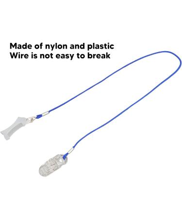 Transparent Hearing Aid Lanyard & Sound Aid Protector Clip - Anti-Lost Rope for Sound Amplifiers | Secure Fastening with Blue HDO Leash - Buy Online on GoSupps.com