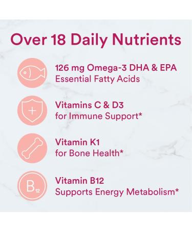 SmartyPants Women's Daily Gummy Vitamins - Gluten Free Multivitamin & Omega 3 Fish Oil, 120 Count - Buy Online on GoSupps.com