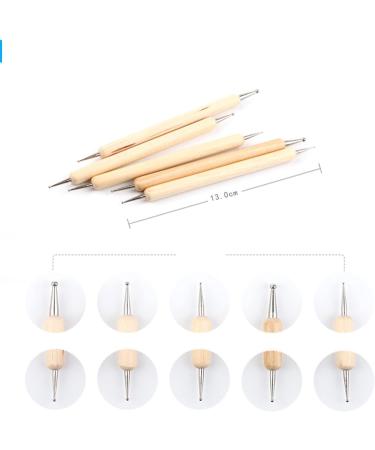 Jiamian 10-Piece Dotting Pen Set - Nail Art Tools for Marbleizing & Embossing | International Shipping Available - Buy Online on GoSupps.com
