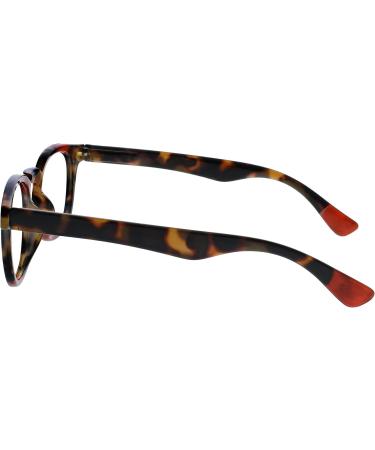 Opulize Ava Reading Glasses 2 Pack - Rounded Frame Spring Hinges Scratch-Resistant Blue & Red for Men and Women | +1.50 Diopter - Buy Online on GoSupps.com