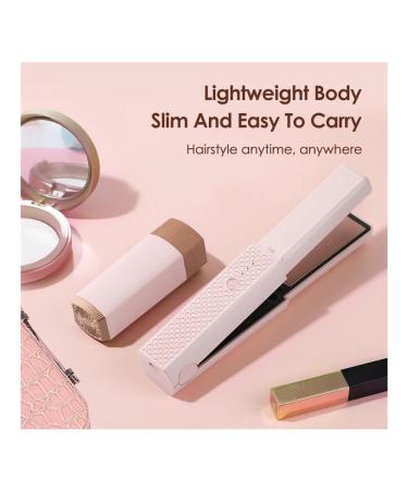 Wireless Cordless Hair Straightener - Fast Heating USB Mini Ceramic Flat Iron for Travel - Portable Green Hair Tool - Buy Online on GoSupps.com