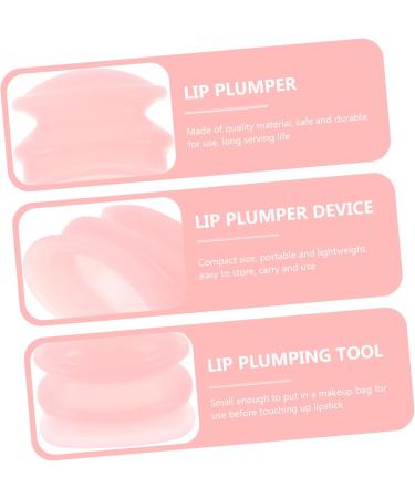 TOVINANNA Lip Plumper Lip Silicone Lip Trainer Lips Enhancer Mouth Plumper Lip Tool Lip Suction Plumper Enhancer Lip Enhancer Device Lady Tools Painless Beauty Tool Pink - Buy Online on GoSupps.com