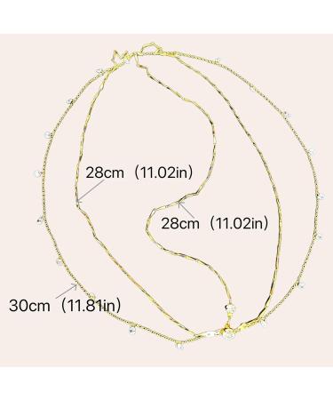 Ypkia Head Chain Gold Crystal Headband Pendant Bridal Headpiece Tassels Layered Hairpiece Festival Hair Accessories for Women and Girls (Gold) - Buy Online on GoSupps.com