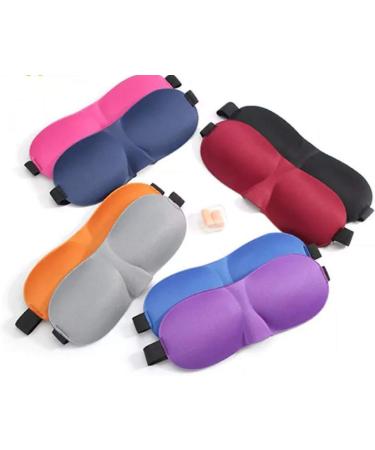SkyLats 3D Fashion Dream Sleep Eye Mask with Soft Earplugs - Premium Memory Foam Light Blocking Blindfold for Travel, Nap, Yoga - Brown - Buy Online on GoSupps.com