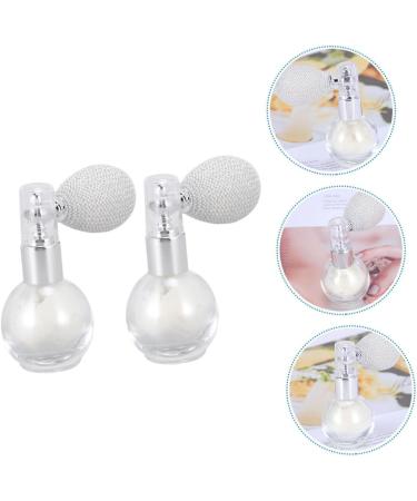 TOVINANNA 2pcs Spray Glitter Hair Powder Highlighters Pink Bow Headband Perfume Bottle Brighten Setting Powder White 7.5x6cm - Buy Online on GoSupps.com