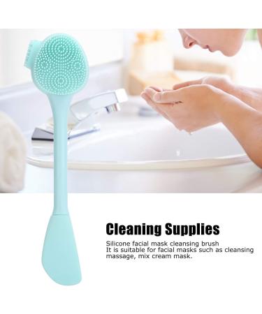 Face Brush Brosse Pourge Manuelle Foodade Silicone Pp Handheld Silicone Face Brush Diy Mixing Stick Makeupsing Brush(Green Double Head Shape (All green double-ended knife type) - Buy Online on GoSupps.com