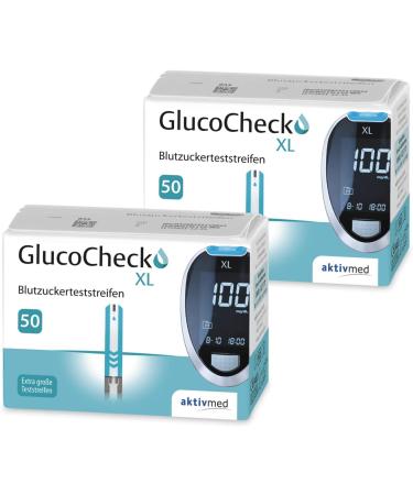 GlucoCheck XL Starter Set (mg/dl) Includes 110 Blood Glucose Test Strips | International Shipping Available - Buy Online on GoSupps.com