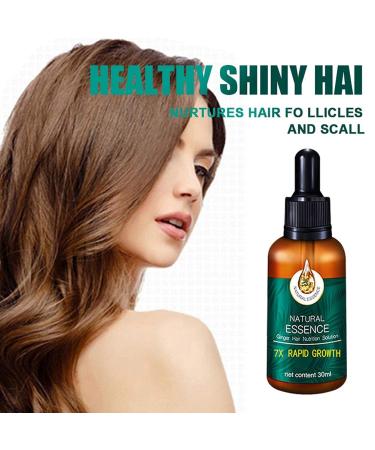 Hair Growth Serum with Ginger Oil - Anti-Hair Loss Thickening & Quick Growth - 30ml for Thinner Hair - Buy Online on GoSupps.com