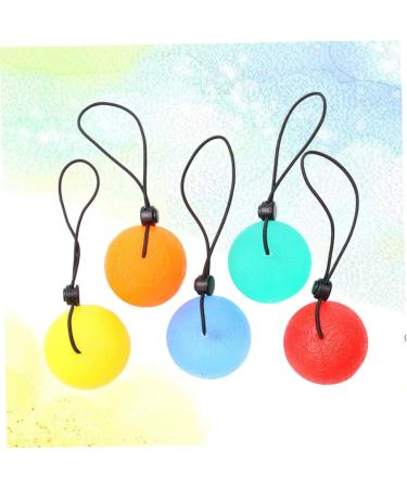 Anneomas 5-St Exercises Squeezeball - Finger Strengthening Grip Training Balls for Stress Relief & Enhanced Performance - Buy Online on GoSupps.com
