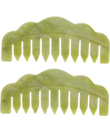 Magiclulu 4-Piece Massage Comb Set | Hand Massager & Gua Sha Jade Tools for Scalp & Face Care - Buy Online on GoSupps.com
