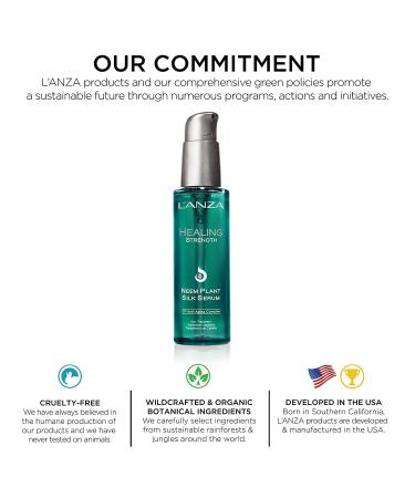 L'ANZA Neem Plant Silk Healing Serum - Nourishes, Repairs & Boosts Shine - 3.4 Fl Oz - Buy Online on GoSupps.com