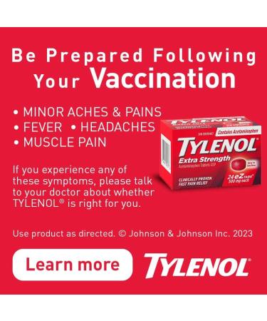 Tylenol Extra Strength Acetaminophen Tablets 500 mg 24 Count (Pack of 1) Tab - Buy Online on GoSupps.com