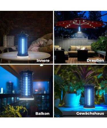 Yissvic 4200V Electric Insect Lamp | UV LED Mosquito Killer - Waterproof IPX4 for Indoor & Outdoor Use - Buy Online on GoSupps.com