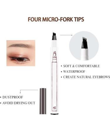 3D Magic Microblading Eyebrow Pencil - 2024 NEW Waterproof Brow Pencil with Micro-Fork Tip Upgrade Fine Stroke Eyebrow Pen Makeup Eyebrow Pencil (ALL Color #4PCS) - Buy Online on GoSupps.com