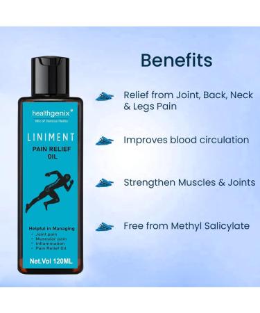Natural Pain Relief Oil Blend with Clove Camphor Turmeric & Eucalyptus | Effective for Muscle Knee Joint & Back Pain - Buy Blue Now - Buy Online on GoSupps.com