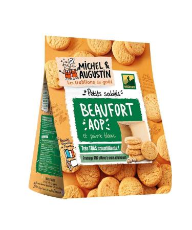Michel et Augustin Petits sablés Beaufort AOP et poivre blanc - Le sachet de 100 g
