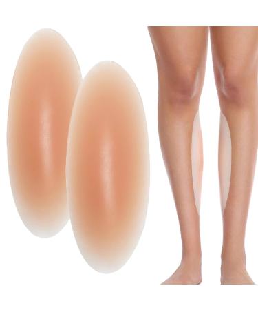 CUKIN Silicone Calf Pads Adhesive Calf Corrector Soft Invisible Shaping Calf Straight Leg Patches for Crooked or Thin Skinny Legs Beige 1 Pair - Buy Online on GoSupps.com