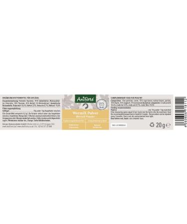 AniForte WermiX Powder for Chickens Geese Ducks and Large Birds 20g - Natural Product Before During and After Worm Infestation and Deworming - Buy Online on GoSupps.com