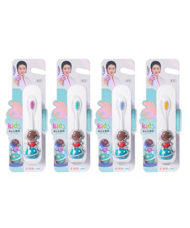 Children's toothbrush with soft bristles Beautiful astronaut toothbrush non -slip gifts for boys and girls gifts for children blue